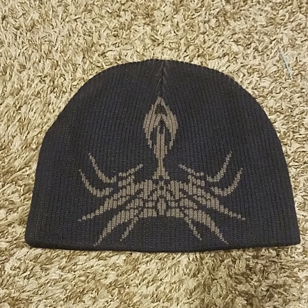 Mens boys winter hat cap spyder video game picture